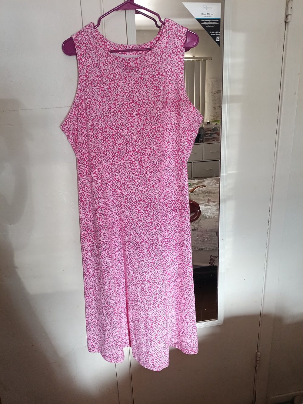 croft & barrow Pink Floral Sleeveless Shift Dress